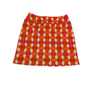 New York and company Skirt Size 6 Orange Pink Retro Mini 70s Style